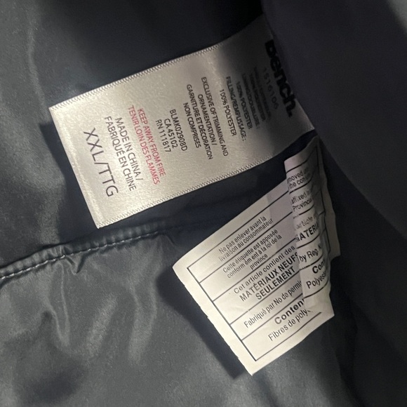 BENCH men’s Ruffer vest (Grey), Anti-Static, Water Resistant inside lining. - Picture 4 of 8